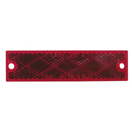 Peterson Red Lens 438 Length x 118 Width Rectangular Without Housing Mounts With 2 Screws V487R